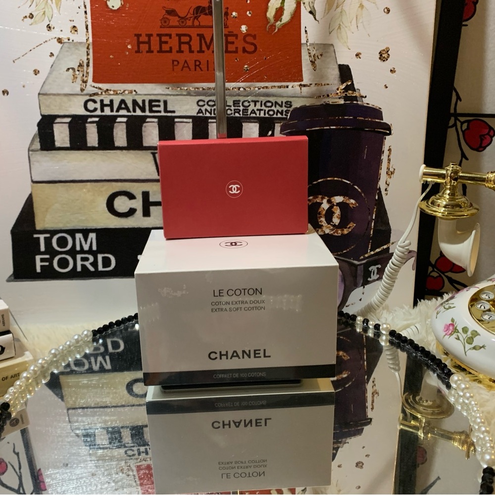 New !CHANEL Le Coton 100 count and a cute Chanel box of samples 😍🙌🏽